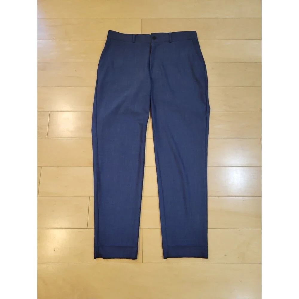 State & Liberty Pants Men's Size 32x28 Navy Blue Business Work Stretch Athletic